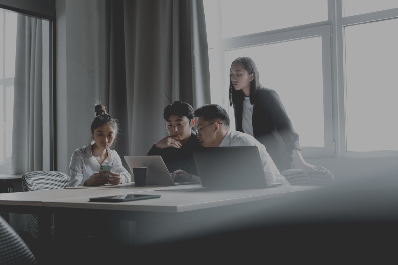 Office Team Working Together 